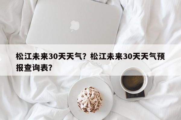松江未来30天天气？松江未来30天天气预报查询表？-第1张图片-3721新闻